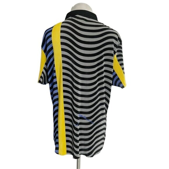 Jamie Sadock Size XL Short Sleeve Golf Shirt Colorful 3/4 Zip - Picture 5 of 9